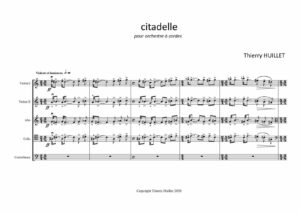 Citadelle, for string orchestra – Opus 105